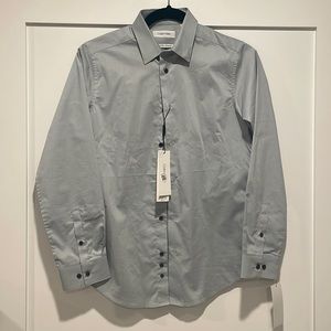 Calvin Klein Slim Fit Dress Shirt Boys - Size 14 (NWT)